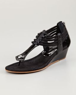 dyna rope strap wedge sandal black $ 218