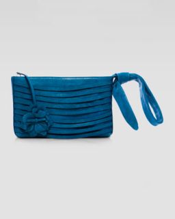 Nanette Lepore Leather Rosette Wristlet   