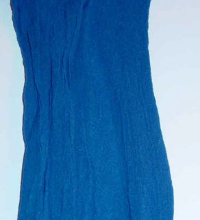  Royal Blue Sheer Nylon Garter Thigh High One Size Hosiery