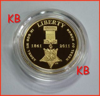 2011 W MEDAL OF HONOR PROOF COIN UNCIRCULATED FIVE DOLLAR 1/4oz. of