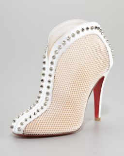 Christian Louboutin Bourriche Studded Red Sole Ankle Boot   Neiman