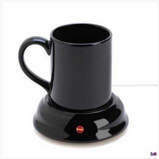 Keep Coffee Tea Hot Chocolate Soups with Stoneware Beverage Mug Warmer
