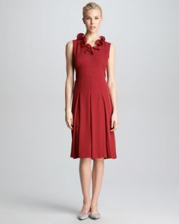 Red Rayon Dress  