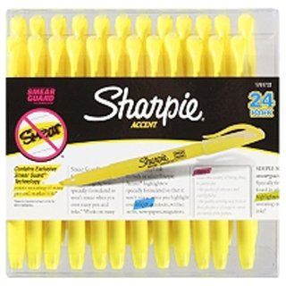 Sharpie Accent Slim Style Highlighters, 24 Fluorescent