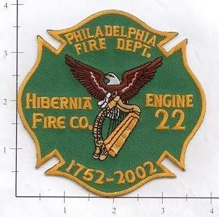    Philadelphia Engine 22 Hibernia Co 22 PA Fire Dept Patch