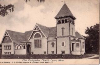 Vintage First Presbyterian Church Lyons KS