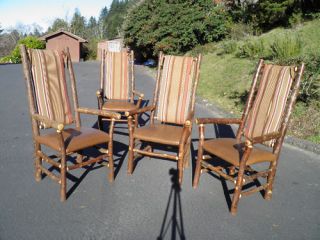 Old Hickory High Back Dining or Lounge Chairs Rustic