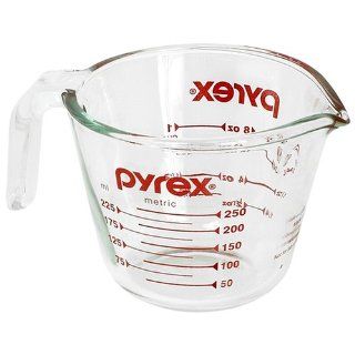 Pyrex Prepware 1 Cup Measuring Cup, Clear with Red