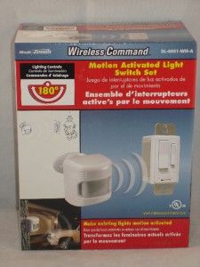 New Heath Zenith Wireless Command Motion Activated Light Switch Set SL