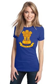 INDIAN NATIONAL EMBLEM Ladies T shirt / Ashoka Lion at