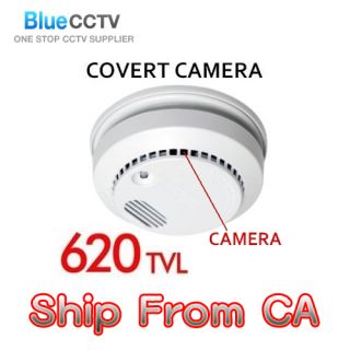 Smoke Detector Hidden Security Camera 620 TVL Day Night 3 7mm Covert