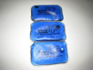 BLUE Reusable Heat Gel Packs Hand Warmer Pads Bags 4 x 6 10cm x 15cm