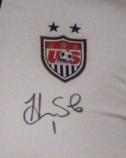 Hope Solo Autographed Signed Team USA World Cup White Nike Jersey
