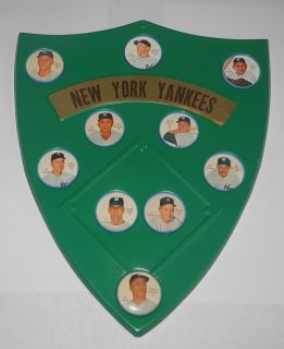1962 Salada Baseball Team Shield New York Yankees 10 Coin Token Pin