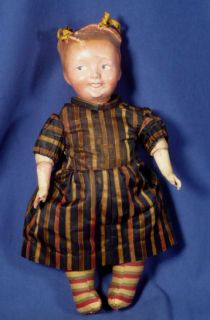 RARE 1912 SIS HOPKINS Composition & Cloth Doll LOUIS AMBERG & SON Cute