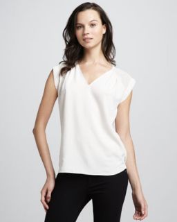  top available in linen $ 195 00 rebecca taylor net shoulder silk top