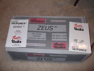 HiFonics Zeus Series VIII Amplifier in Box w both Manuals Super Nice