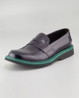 Rubber Penny Loafer  