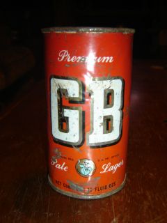 Premium GB Grace Bros Pale Santa Rosa CA Keglined Empty Flat Top Beer