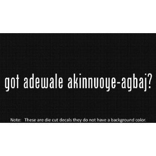(2x) Got Adewale AkinnuoyeAgbaj Logo sticker vinyl decals
