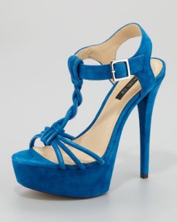 S9901 Rachel Zoe Valerie Braided Platform Sandal, Blue