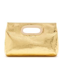  embossed clutch bag available in gold $ 218 00 michael michael kors