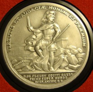 Colonel Francois de Fleury Americas First Medals U s Mint Pewter B356