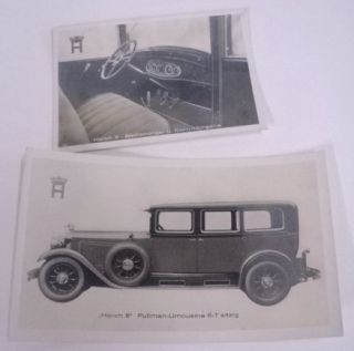 Horch CA 1928 1930 8 Pullman Limousine Photo Plate Lot