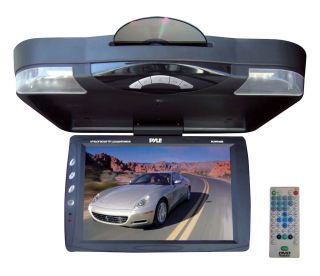 New Pyle PLRD143IF 14 1 inch Roof Mount TFT LCD Monitor w Built in DVD
