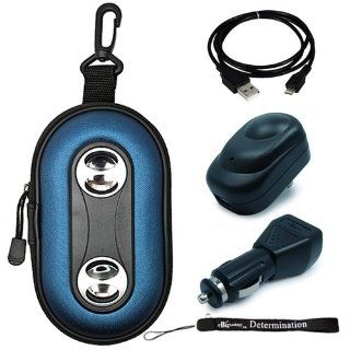 Blue Color Portable Case with built in Speakers for