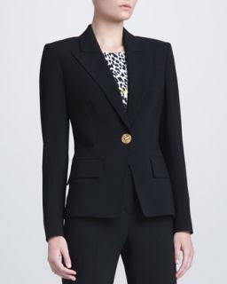 T5PE8 Versace Peak Lapel Suit Jacket