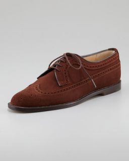 Sergio Rossi Perforated Lace Up Oxford   