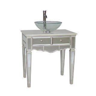 30 Mirrored Vessel Sink Vanity   Aslton Model # BWV 015