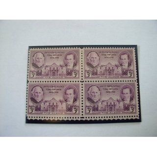 Block of 4, $.03 Cent Stamps, 1936, Texas Centennial, S