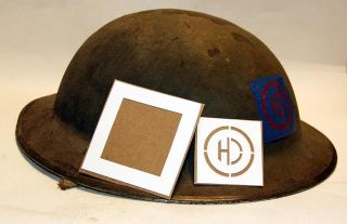 WW2 British 51st Highland Division Helmet Decal Stencil Template HD