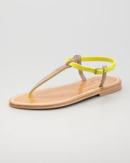 picon two tone thong slingback sandal $ 285