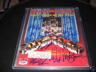 1980 Olympic Hockey Team Mike Eruzione J Craig PSADNA Signed Sports