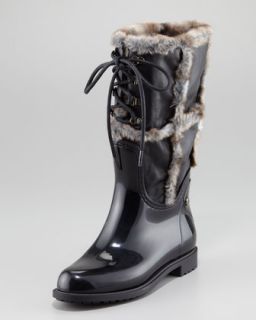  rain boot available in nero $ 325 00 stuart weitzman rebooting faux