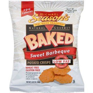 Michael Seasons Snacks Sweet Barbeque Potato Crisps, 0.83 Ounce Bags