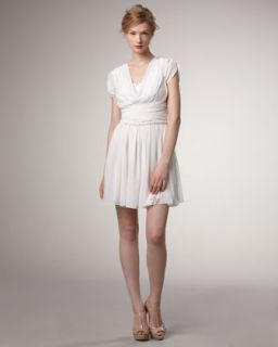  waist pleated dress available in white swan $ 348 00 2 b rych high