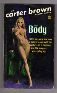 The Body Carter Brown Pulp PB 1969 Horwitz Mystery