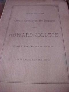 Howard College Eastlake Birmingham Alabama Baptist 1889
