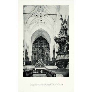 1928 Print Gurk Pulpit Donners Pieta High Altar Georg