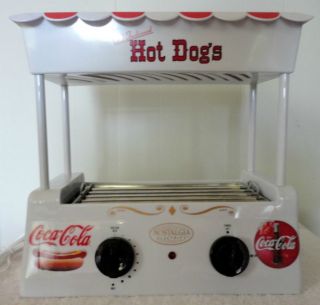 Hot Dog Roller Grill with Bun Warmer Machine Coke Cola Theme