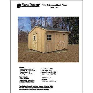 12 X 12 Saltbox Style Storage Shed Project Plans  Design