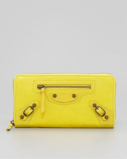 classic continental zip wallet curry $ 525