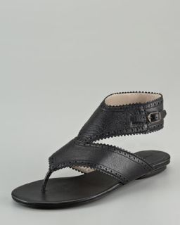 X0ZWN Balenciaga Covered Arena Sandal with Ankle Strap
