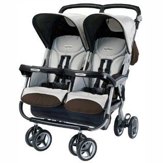Peg Perego Aria Twin 60/40 Stroller   Java Baby