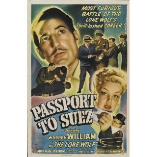 Passport to Suez Movie Poster (27 x 40 Inches   69cm x