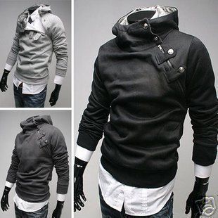 Mens Slim Sexy Top Designed Hoody Coat Jacket M L XL XXL Hot Sell
